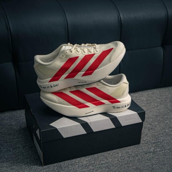 Tênis Adidas Adizero Evo SL Cinza com Vermelho