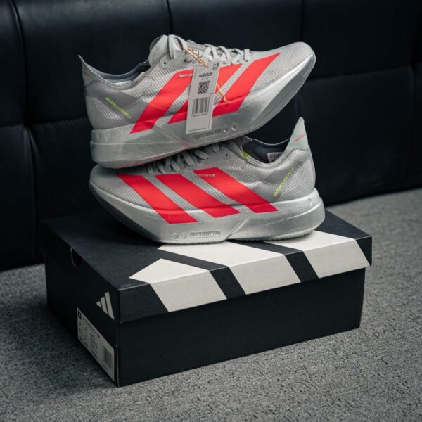 Tênis Adidas Adizero Adios 4 Cinza com Laranja